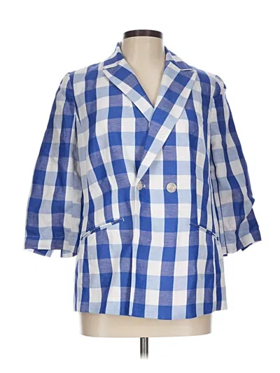 Pre-owned Talbots Blazer Jacket In Blue