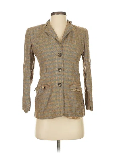 Pre-owned Talbots Blazer Jacket In Brown
