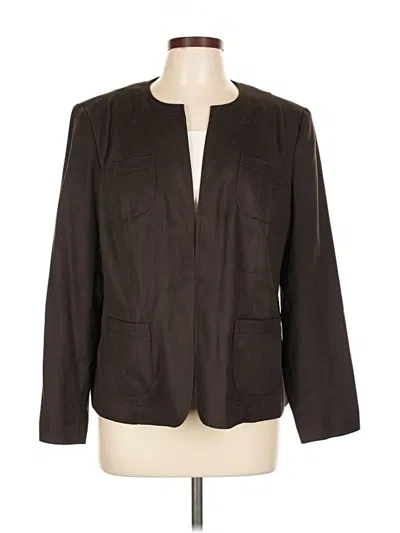 Pre-owned Talbots Blazer Jacket In Brown