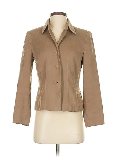 Pre-owned Talbots Blazer Jacket In Brown