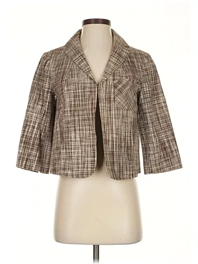 Pre-owned Talbots Blazer Jacket In Brown