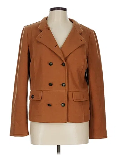 Pre-owned Talbots Blazer Jacket In Brown