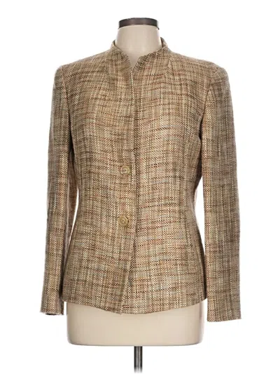 Pre-owned Talbots Blazer Jacket In Brown