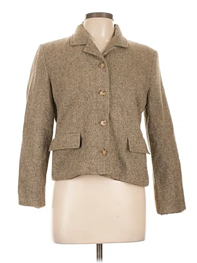 Pre-owned Talbots Blazer Jacket In Brown