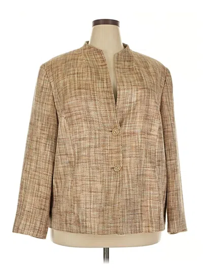 Pre-owned Talbots Blazer Jacket In Brown