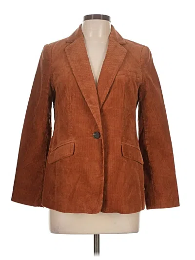 Pre-owned Talbots Blazer Jacket In Brown