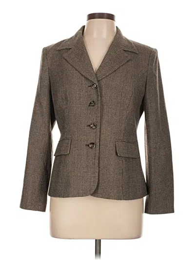 Pre-owned Talbots Blazer Jacket In Brown