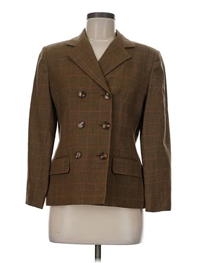 Pre-owned Talbots Blazer Jacket In Brown