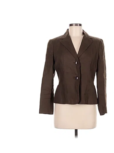 Pre-owned Talbots Blazer Jacket In Brown