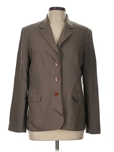 Pre-owned Talbots Blazer Jacket In Brown