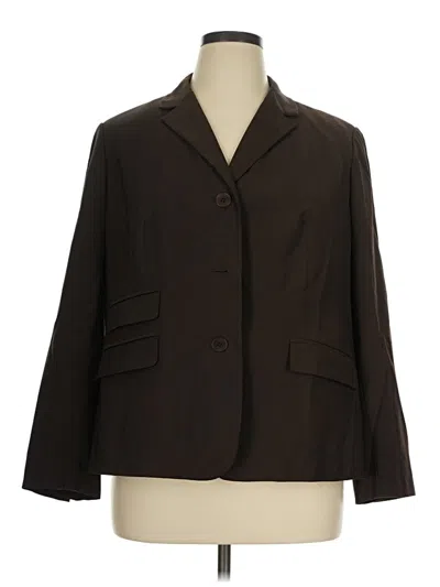 Pre-owned Talbots Blazer Jacket In Brown