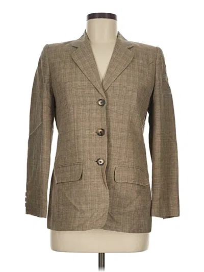Pre-owned Talbots Blazer Jacket In Brown