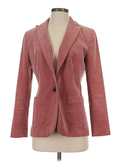 Pre-owned Talbots Blazer Jacket In Burgundy