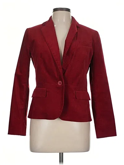 Pre-owned Talbots Blazer Jacket In Burgundy