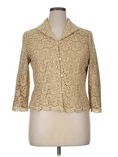 Pre-owned Talbots Blazer Jacket In Gold