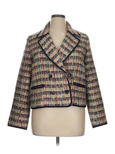Pre-owned Talbots Blazer Jacket In Gold