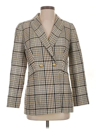 Pre-owned Talbots Blazer Jacket In Gold