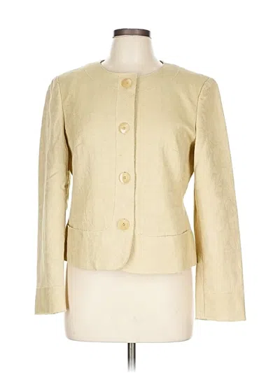 Pre-owned Talbots Blazer Jacket In Gold
