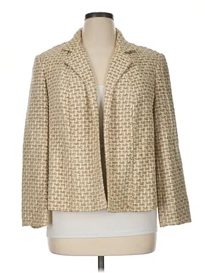 Pre-owned Talbots Blazer Jacket In Gold