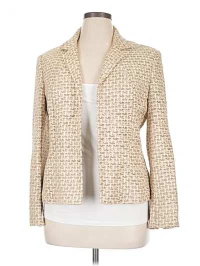 Pre-owned Talbots Blazer Jacket In Gold