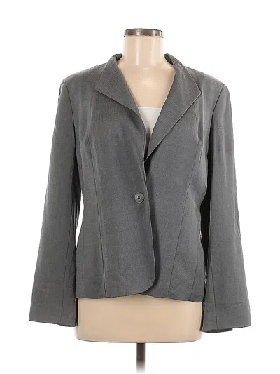 Pre-owned Talbots Blazer Jacket In Gray