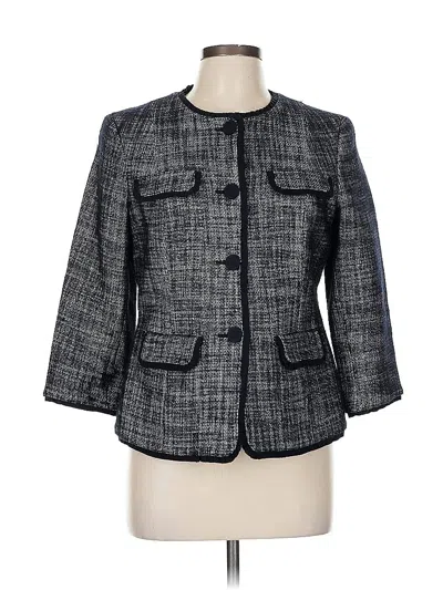 Pre-owned Talbots Blazer Jacket In Gray
