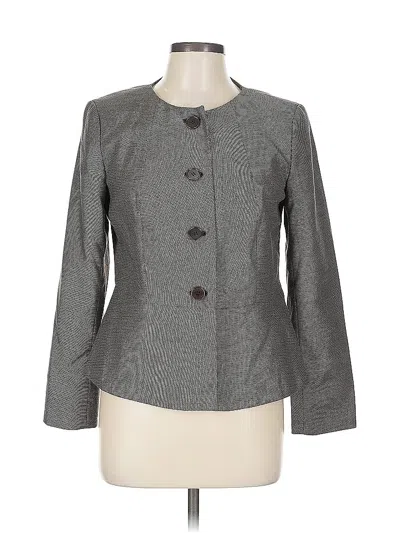 Pre-owned Talbots Blazer Jacket In Gray