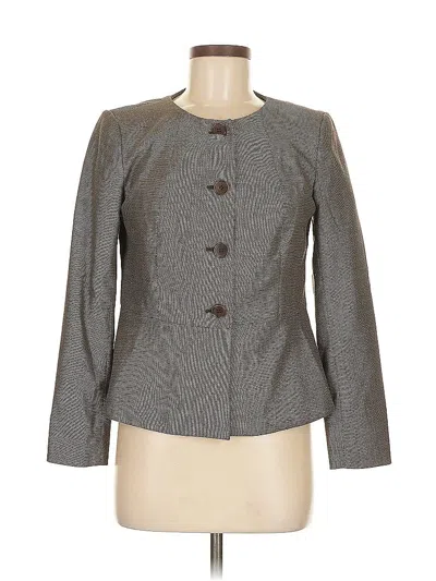 Pre-owned Talbots Blazer Jacket In Gray
