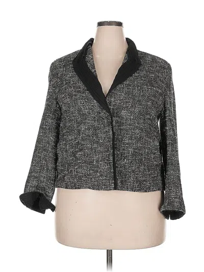 Pre-owned Talbots Blazer Jacket In Gray