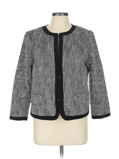 Pre-owned Talbots Blazer Jacket In Gray