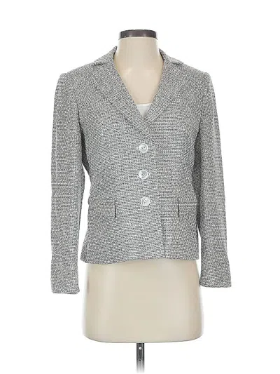 Pre-owned Talbots Blazer Jacket In Gray