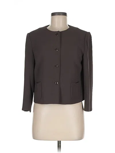 Pre-owned Talbots Blazer Jacket In Gray