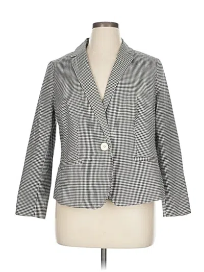 Pre-owned Talbots Blazer Jacket In Gray