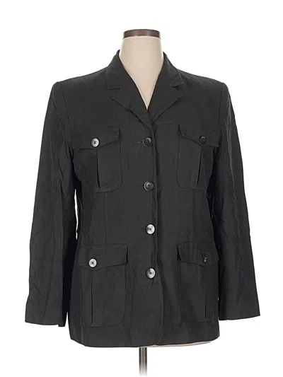 Pre-owned Talbots Blazer Jacket In Gray