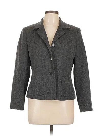 Pre-owned Talbots Blazer Jacket In Gray
