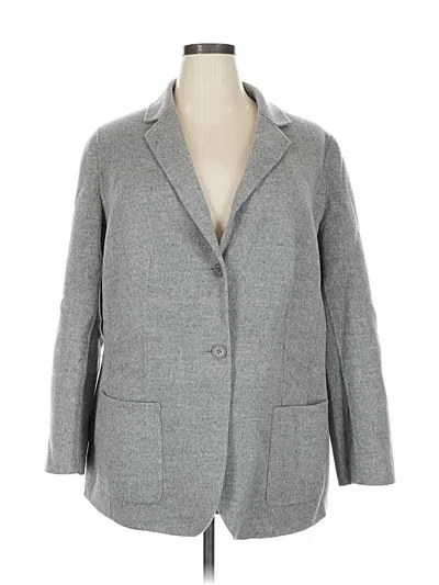 Pre-owned Talbots Blazer Jacket In Gray