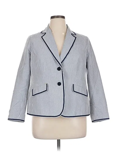 Pre-owned Talbots Blazer Jacket In Gray