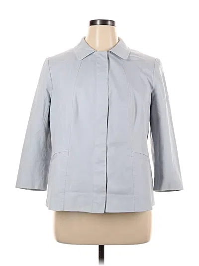 Pre-owned Talbots Blazer Jacket In Gray