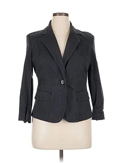 Pre-owned Talbots Blazer Jacket In Gray