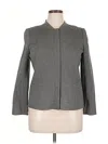 Talbots Blazer Jacket In Gray