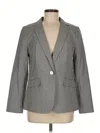 Talbots Blazer Jacket In Gray
