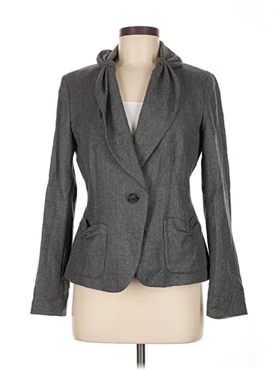 Pre-owned Talbots Blazer Jacket In Gray