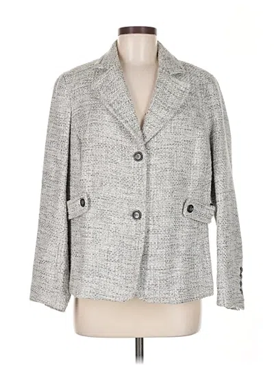 Pre-owned Talbots Blazer Jacket In Gray
