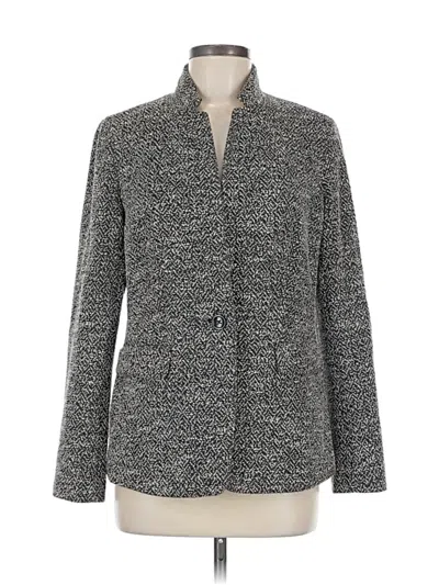 Pre-owned Talbots Blazer Jacket In Gray