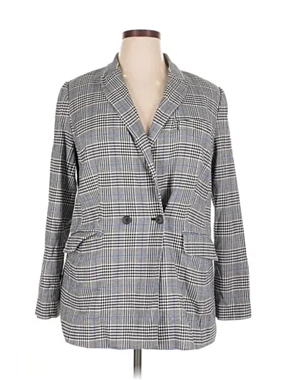 Pre-owned Talbots Blazer Jacket In Gray