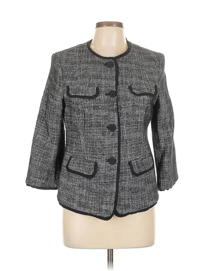 Pre-owned Talbots Blazer Jacket In Gray