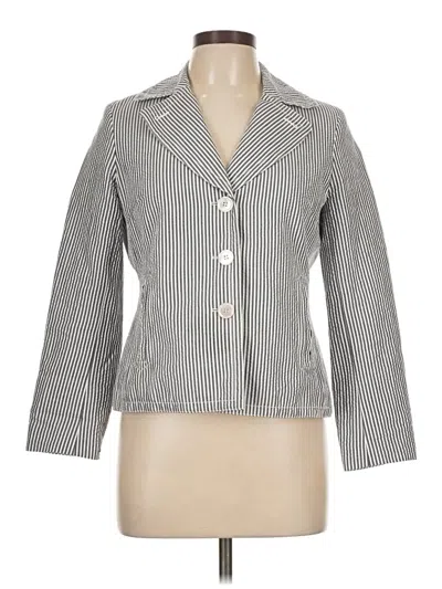 Pre-owned Talbots Blazer Jacket In Gray
