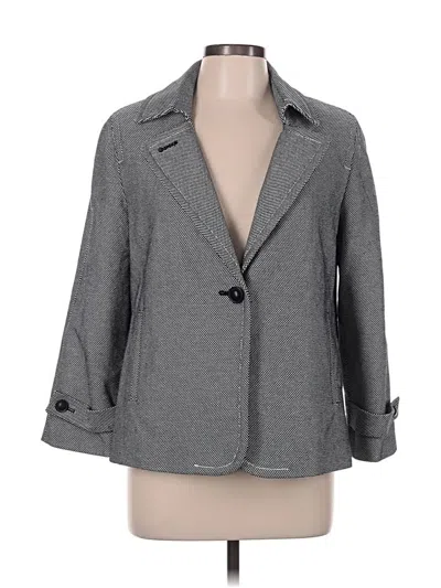 Pre-owned Talbots Blazer Jacket In Gray