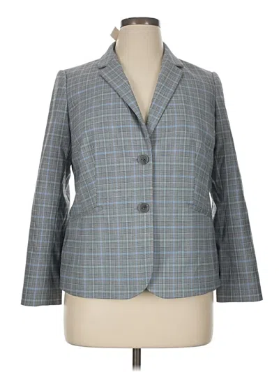 Pre-owned Talbots Blazer Jacket In Gray