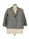 Talbots Blazer Jacket In Gray